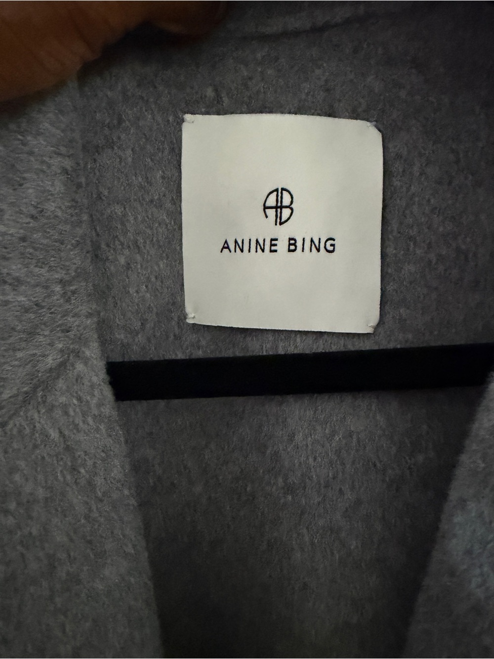 Anine Bing Oversized Heavyweight Cashmere Blend Blazer in Heather Grey - Picture 8 of 9